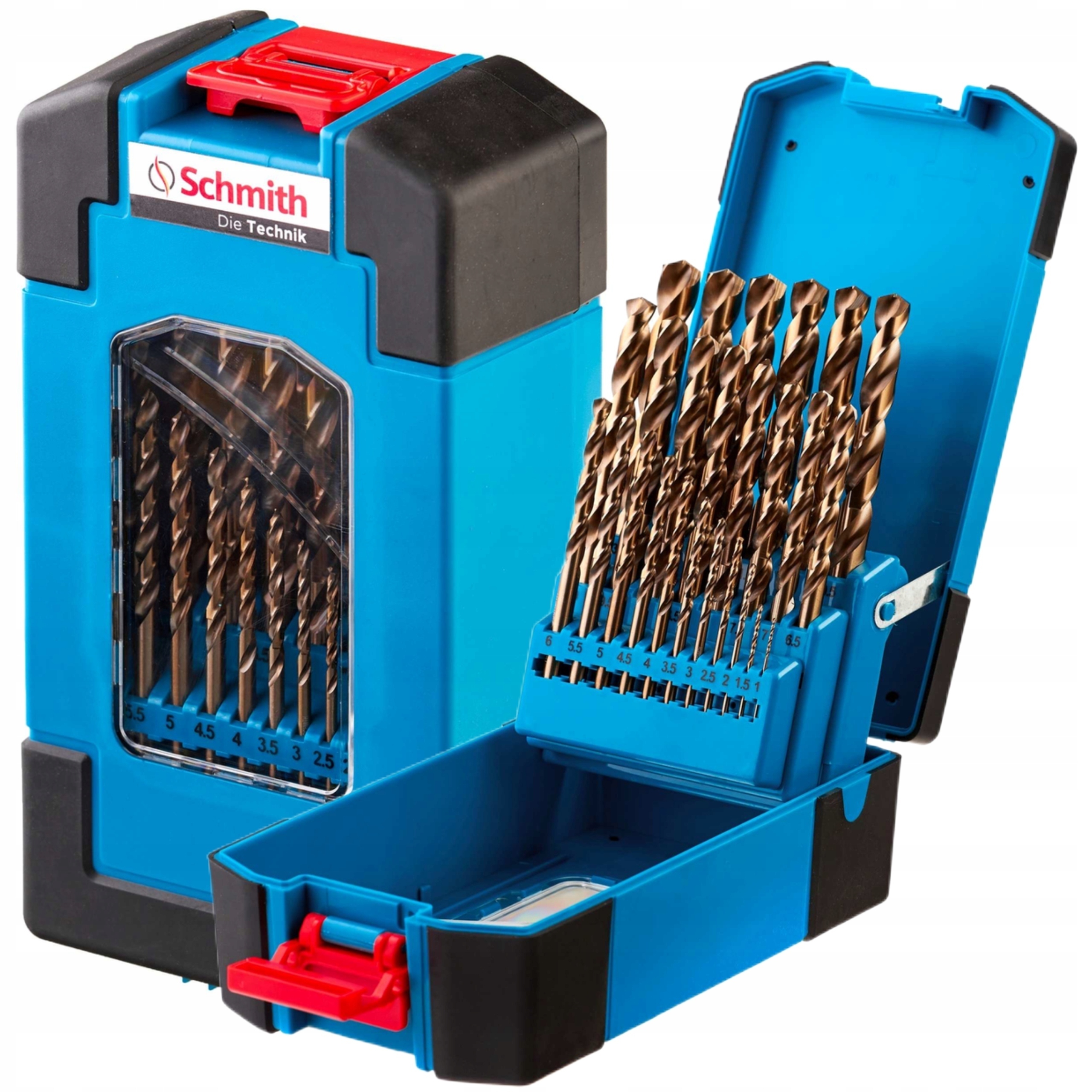 Schmith kobaltové vrtáky do kovu 1-13mm 25ks 600°C